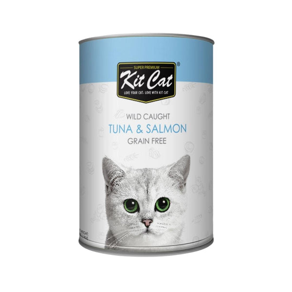Elevate your cat's dining experience with Kit Cat Wild Caught Tuna & Salmon – where each meal is a harmonious blend of nutrition and flavor, ensuring your cat's overall well-being and satisfaction.