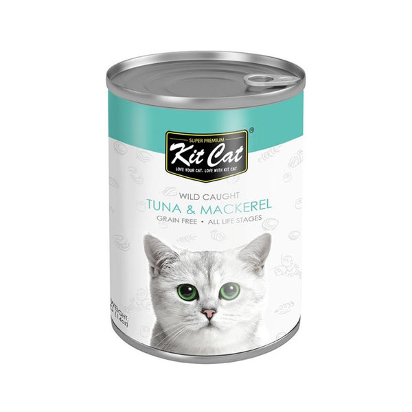 Elevate your cat's dining experience with Kit Cat Wild Caught Tuna with Mackerel – because every feline deserves a gourmet feast.