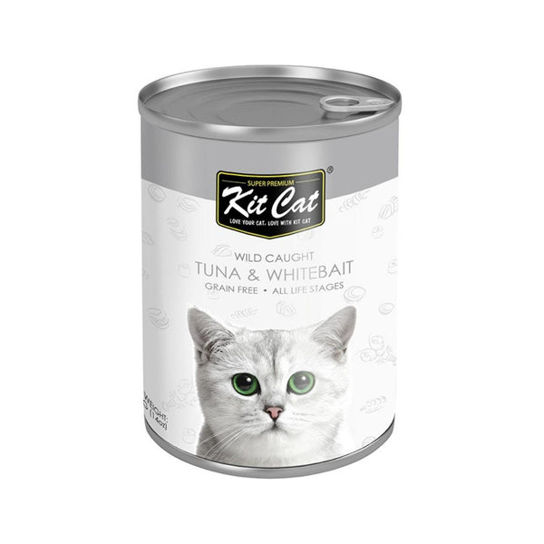 Kit Cat Wild Caught Tuna with Whitebait Canned Cat Food 400g Petz.ae Dubai Pet Store