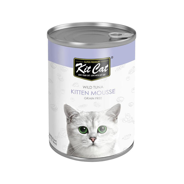 Kit Cat Wild Tuna Kitten Mousse Canned Cat Food 400g Petz.ae Pet Store