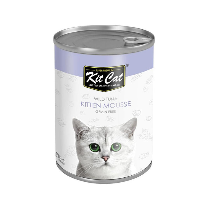 Elevate your cat's culinary experience with Kit Cat Wild Tuna Kitten Mousse—a delectable choice for feline indulgence.