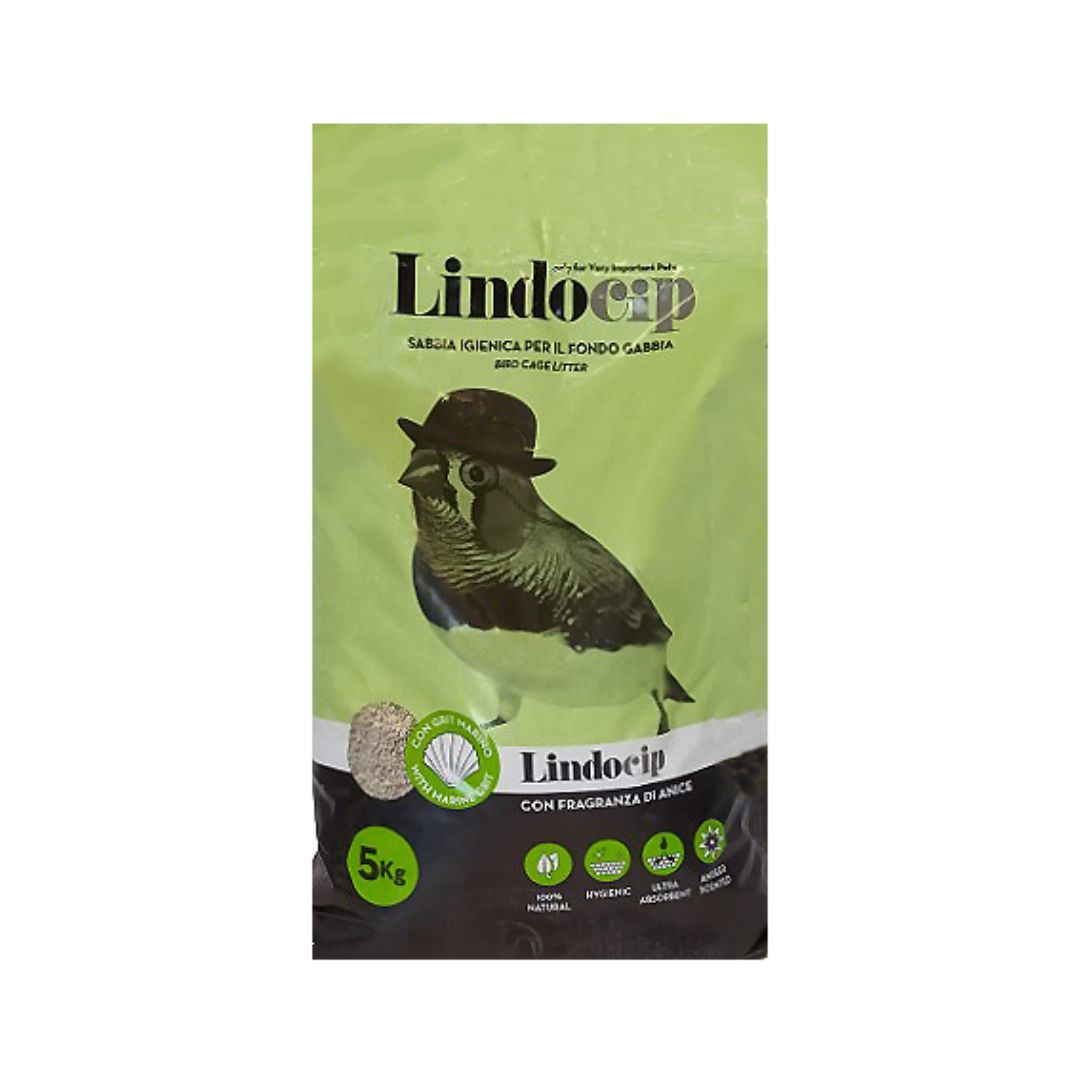 LindoCip Bird Sand & Grit is a special type of hygienic, sterilized bird litter, essential to the well-being and growth of all birds 5kg.
