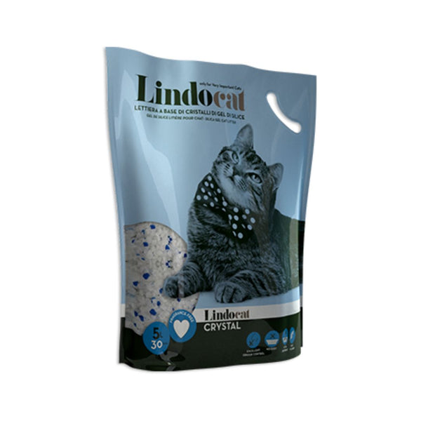 LindoCat Crystal is a hygienic cat litter comprised of fine crystals of silica gel, is harmless to cats, and is outstanding for its absorption power of liquids and odors.