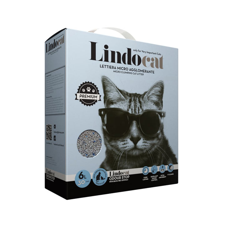 Lindocat White Bentonite Odour Stop Fragrance-Free Multicat is a bentonite clumping litter with the extraordinary odor-neutralizing.