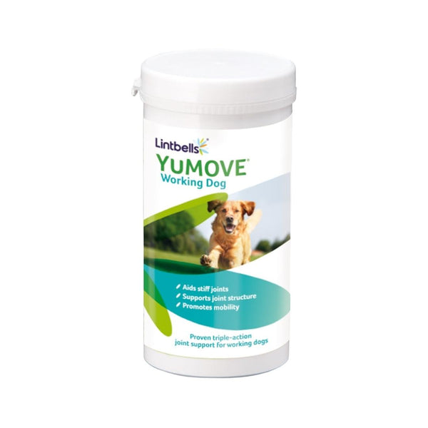 Elevate your working dog's performance and joint health with Lintbells Yumove Working Dog. It has been clinically proven to enhance joint flexibility in just six weeks.