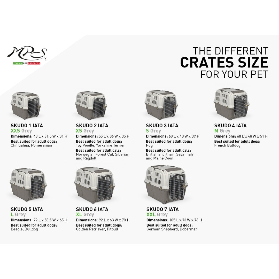 Skudo IATA Approved Carriers for Dogs & Cats is the ideal transport box for taking your little ones on a trip 4. 