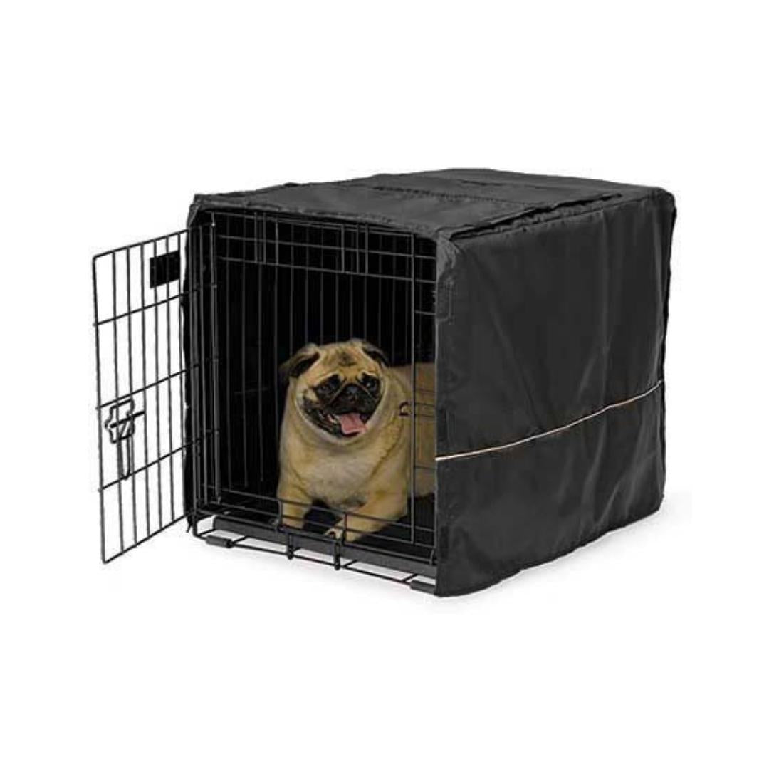 MidWest Black Polyester Pet Crate Covers 24inch Petz.ae