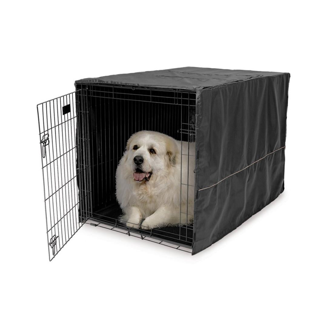 MidWest Black Polyester Pet Crate Covers 48inch Petz.ae