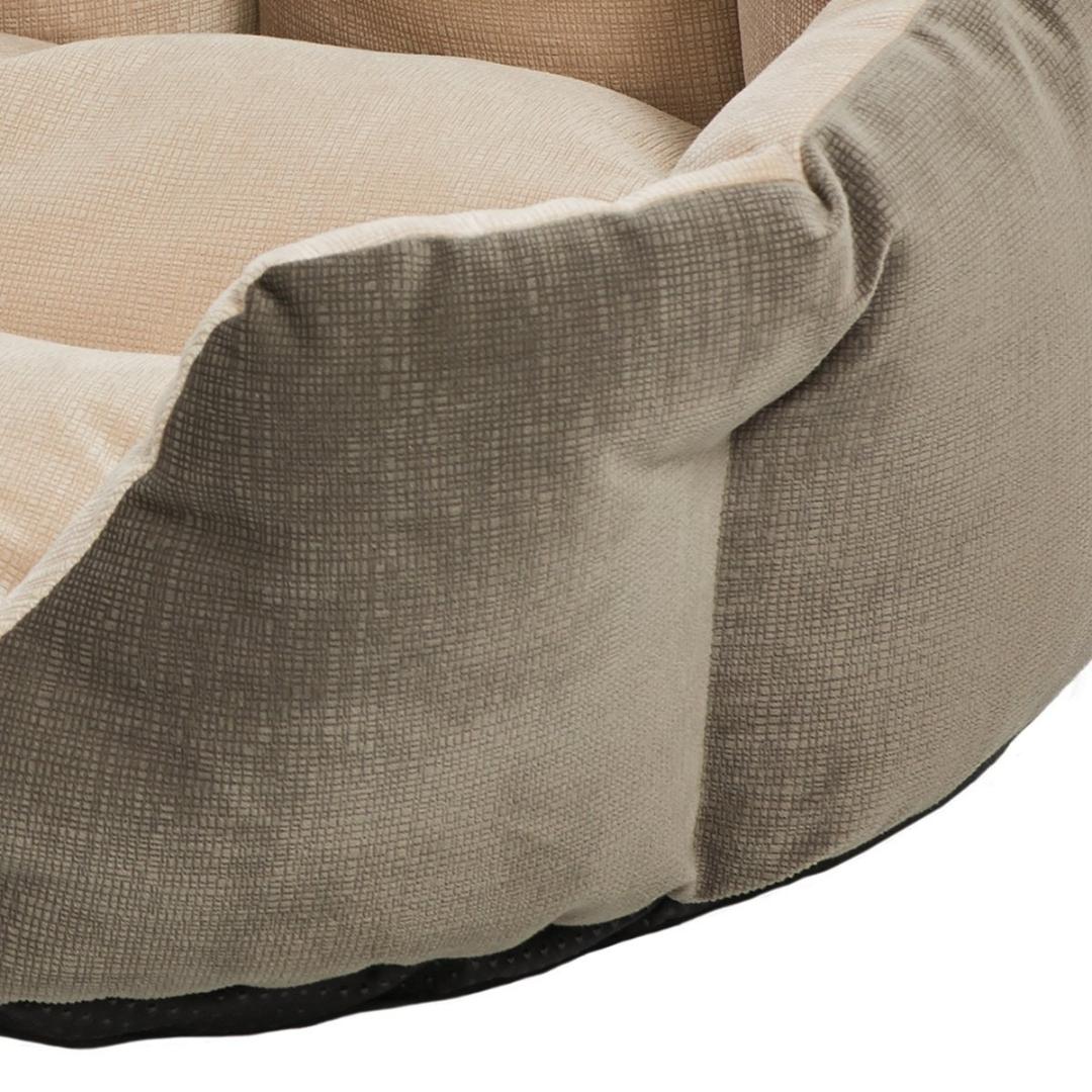 MidWest Quiet Time Deluxe Gray Tulip Pet Bed
