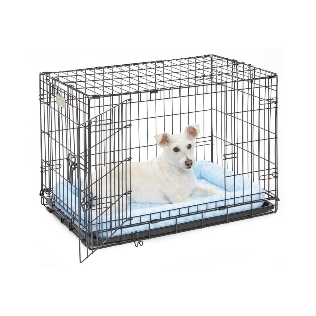 MidWest Quiet Time Deluxe Powder Blue Bolster Bed Petz.ae 3