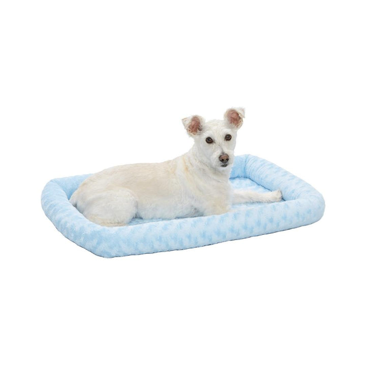 MidWest Quiet Time Deluxe Powder Blue Bolster Bed Petz.ae  1