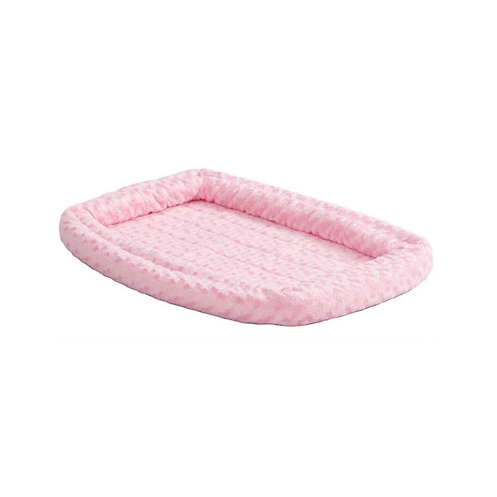 MidWest Quiet Time Pink Fashion Double Bolster Bed