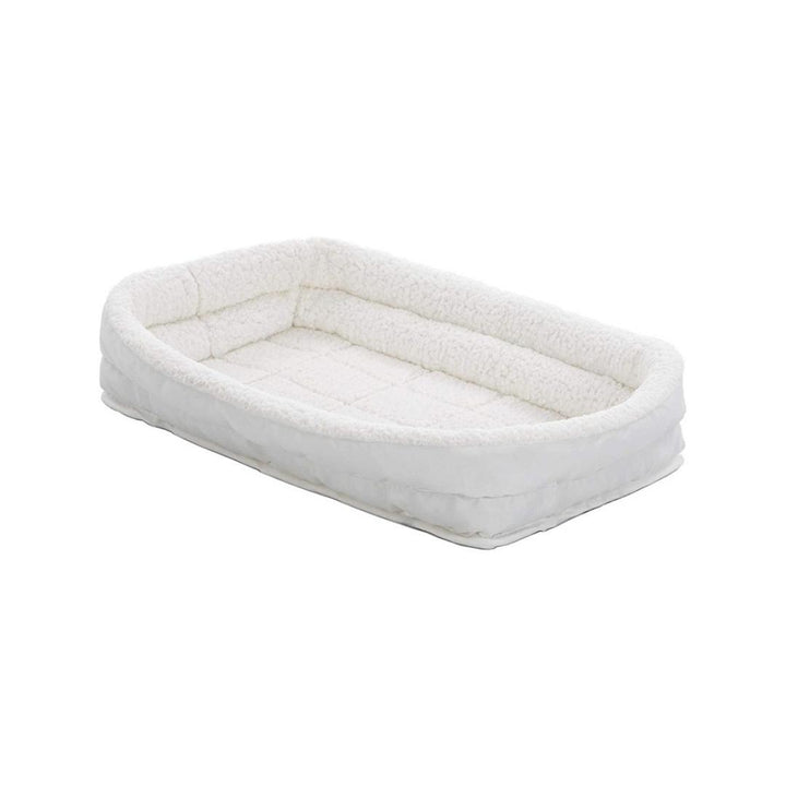 MidWest Quiet Time White Fashion Double Bolster Bed Petz.ae
