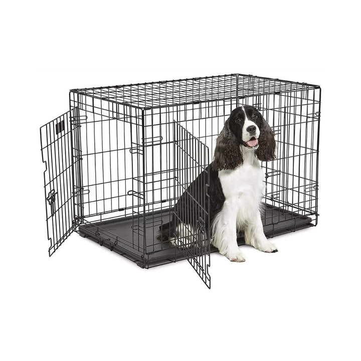 Size 36 MidWest Dog Crate Life Stages Double Door Petz.ae