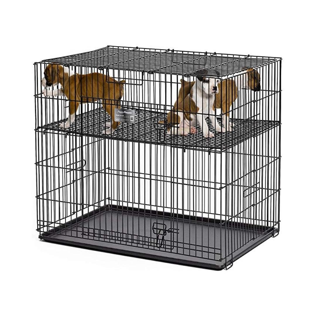 Midwest Puppy Playpen 1/2 Floor Grid Black 24inch Petz.aeMidwest Puppy Playpen 1/2 Floor Grid Black 24inch Petz.ae