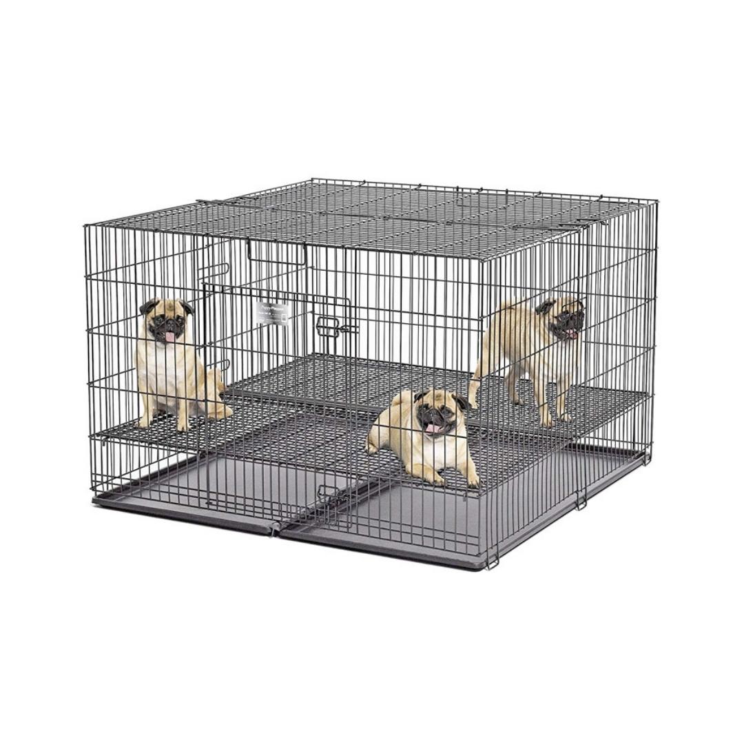 Midwest Puppy Playpen 1/2 Floor Grid Black 24inch Petz.aeMidwest Puppy Playpen 1/2 Floor Grid Black 48inch Petz.ae