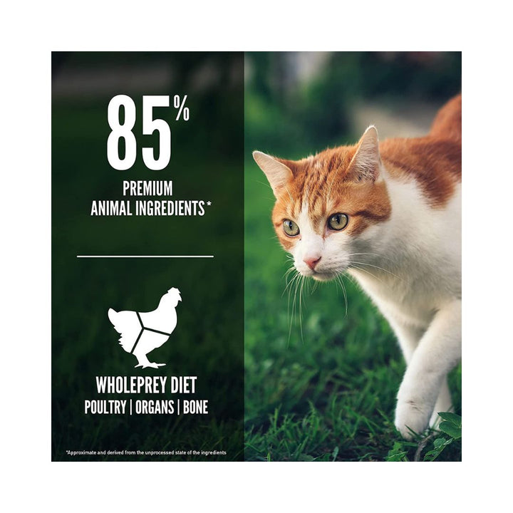 Orijen Fit & Trim Cat Dry Food recipe is formulated to promote optimum body conditioning through a protein-rich diet, moderate fat, and limited carbohydrates 3.