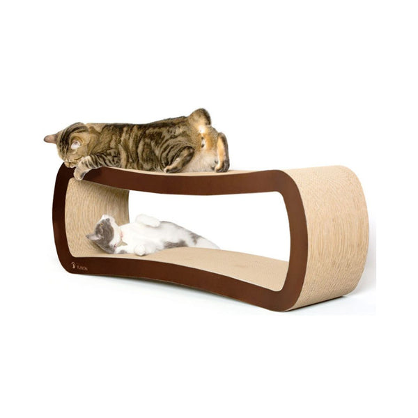 PetFusion Jumbo Serves double duty as both a cat scratcher and cat lounge that promises to keep your finicky companions coming back for more!