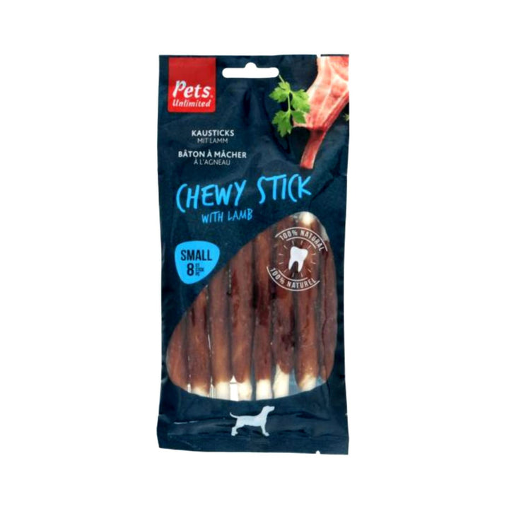 Pets Unlimited Chewy Small Sticks with Lamb Dog Treats: Mouthwatering Delights for Your Pup's Joy in Dubai