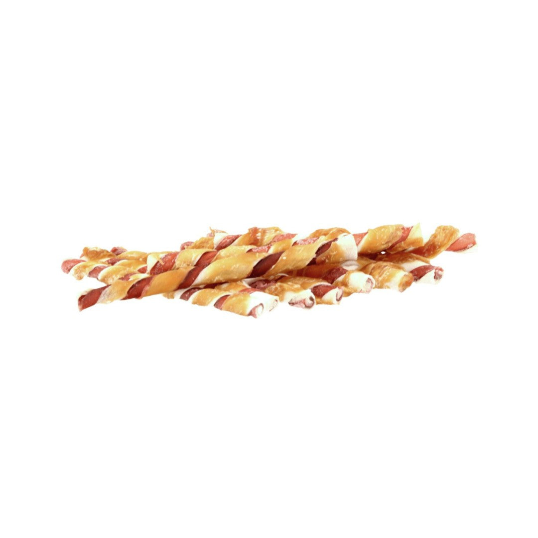 Pets Unlimited Tricolor Small Chewy Stick Chicken Dog Treats - Treats Size