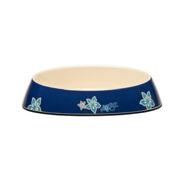 Rogz Cat Fishcake Bowl Blue Floral Petz.ae Dubai Pet Store
