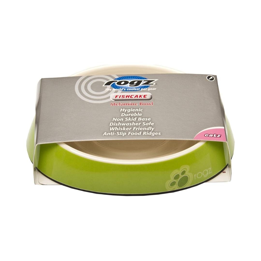 Rogz Cat Fishcake Bowl Lime Paw 200ml Petz.ae Dubai Pet Shop UAE