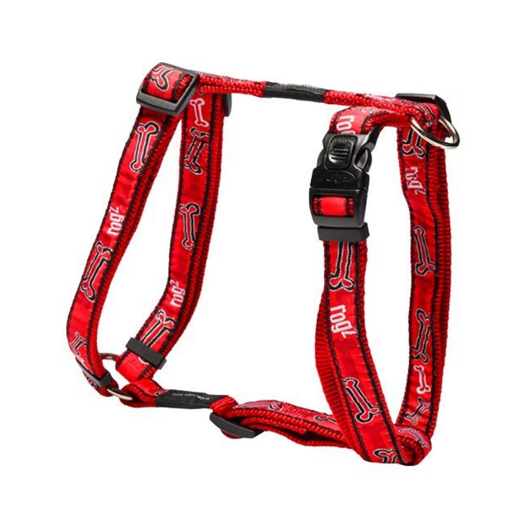 Rogz Red Bone Dog Harness Petz.ae Dubai Pet Store