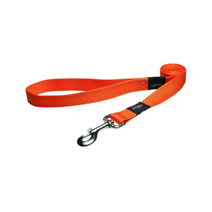 Rogz Utility Reflective Stitching Dog Lead Orange Petz.ae Dubai Pet Store