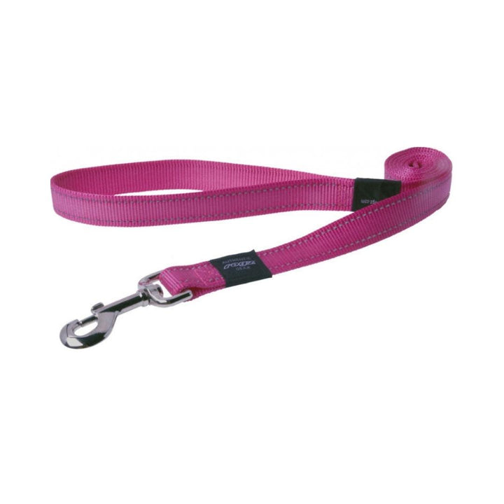 Rogz Utility Reflective Stitching Dog Lead Pink Petz.ae Dubai Pet Store