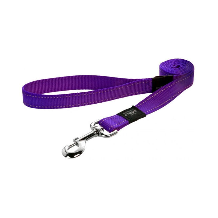 Rogz Utility Reflective Stitching Dog Lead Purple Petz.ae Dubai Pet Store