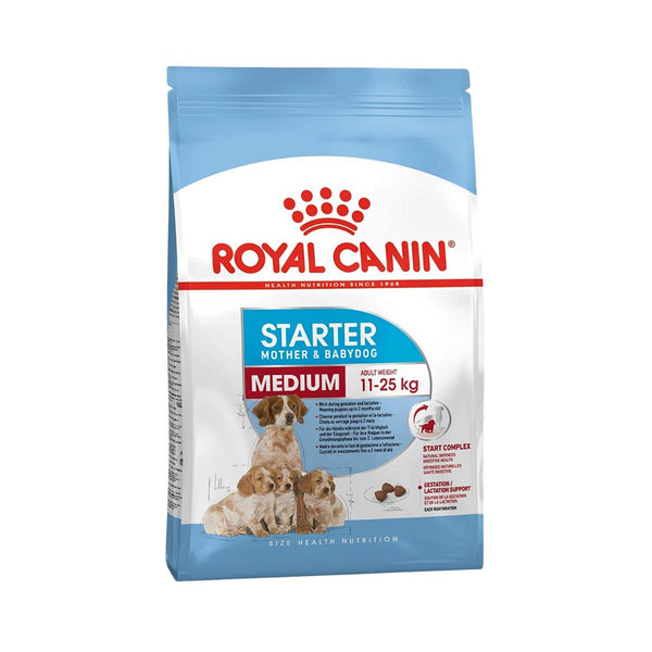 Royal Canin Medium Starter Mother and Babydog Dry Dog Food - Front Bag 