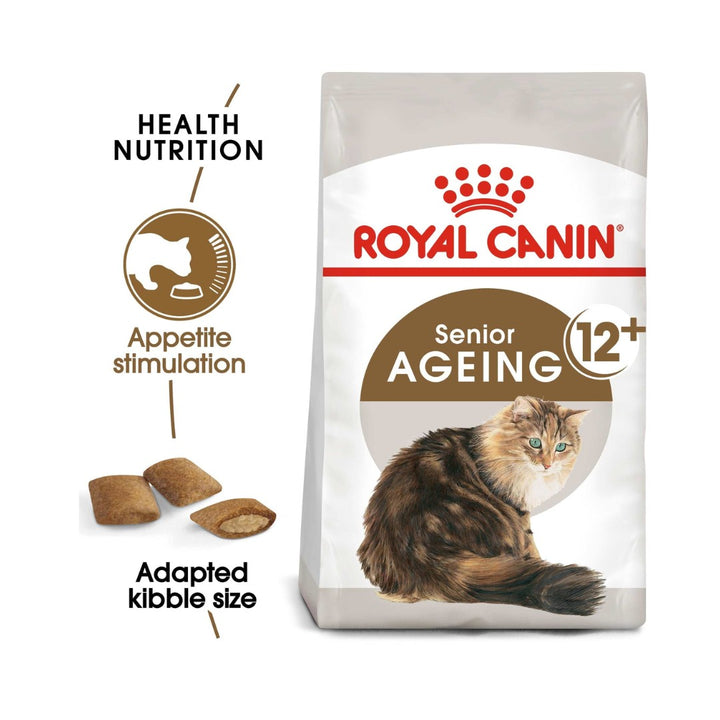 Royal Canin Ageing 12+ Dry Cat Food For cats over 12 years old with sensitive teeth and gums and a fussy appetite 2.