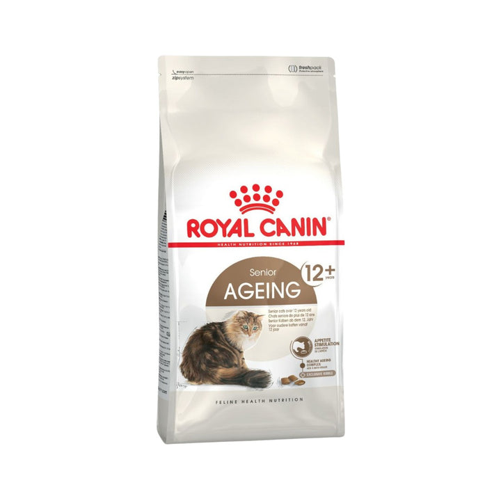 Royal Canin Ageing 12+ Dry Cat Food For cats over 12 years old with sensitive teeth and gums and a fussy appetite. 