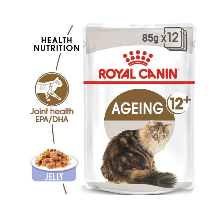 Royal Canin Ageing 12+ in Jelly Wet Cat Food - Health Nutrition 
