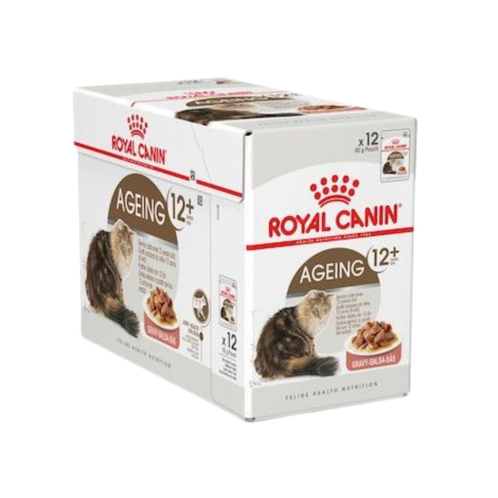 Royal Canin Ageing 12+ Gravy Wet Cat Food Complete feed for senior cats over 12 years old (thin slices in gravy) 4.