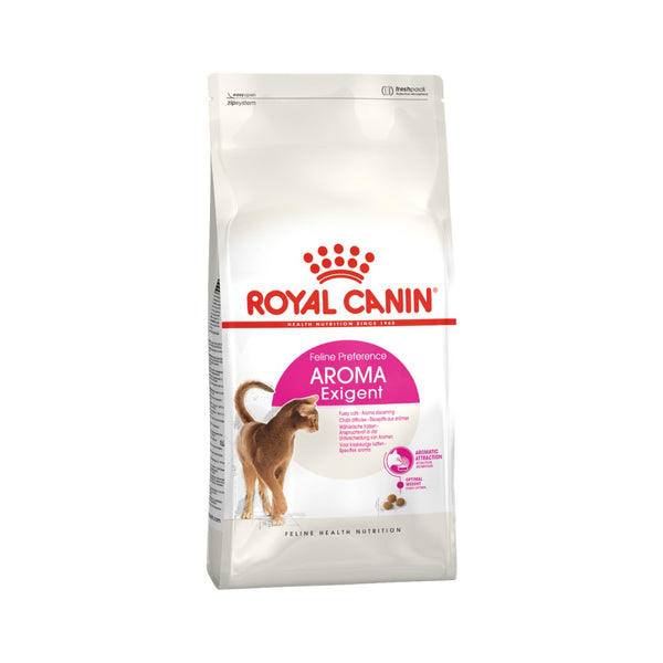 Royal Canin Aroma Exigent Cat Dry Food - 2kg front pack.