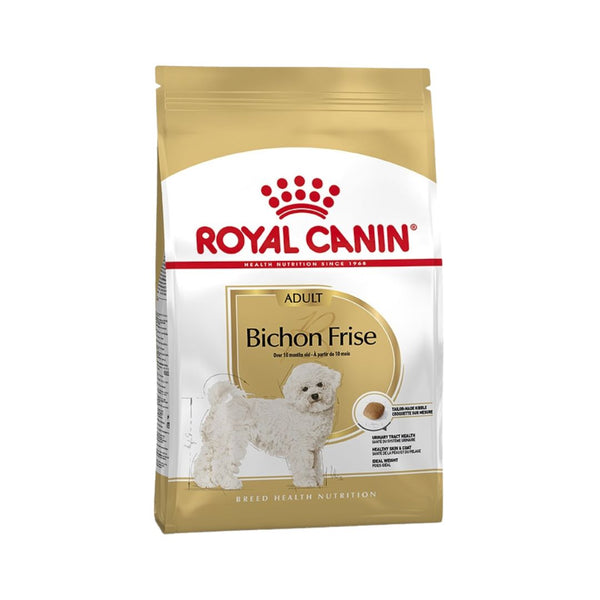 Royal Canin Bichon Frise Adult Dog Dry Food, 1.5kg front bag.