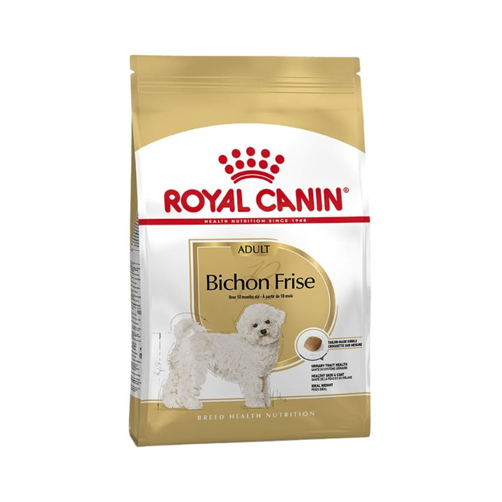 Indulge your adult Bichon Frise with the tailored nutrition of ROYAL CANIN® Bichon Frise Adult, meticulously formulated for dogs over 12 months old. 