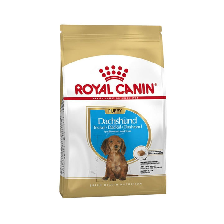 Choose Royal Canin Dachshund Puppy Dry Food to give your puppy the exceptional care they deserve. Elevate their growth and development with a formula designed exclusively for the unique needs of Dachshund puppies.