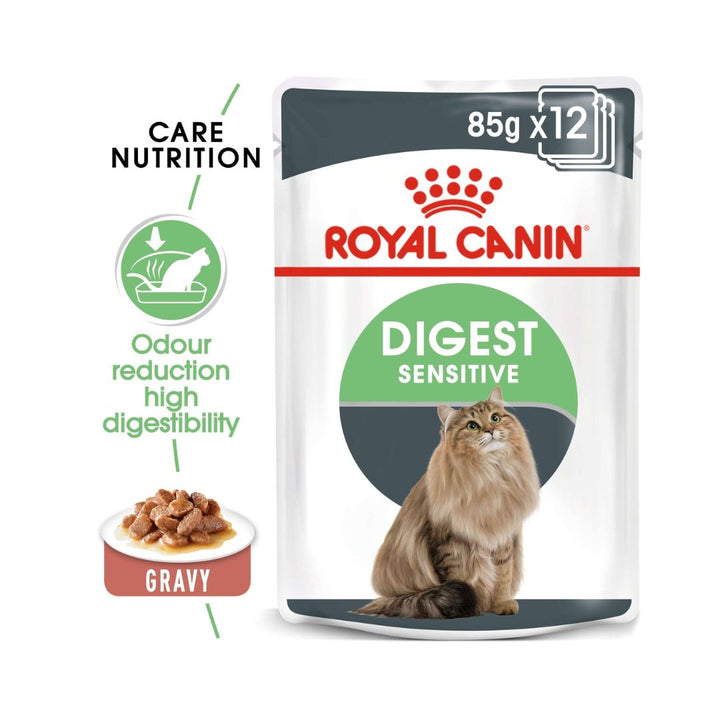 Royal Canin Digest Sensitive Gravy Cat Wet Food Complete feed for adult cats with thin slices in gravy 2.