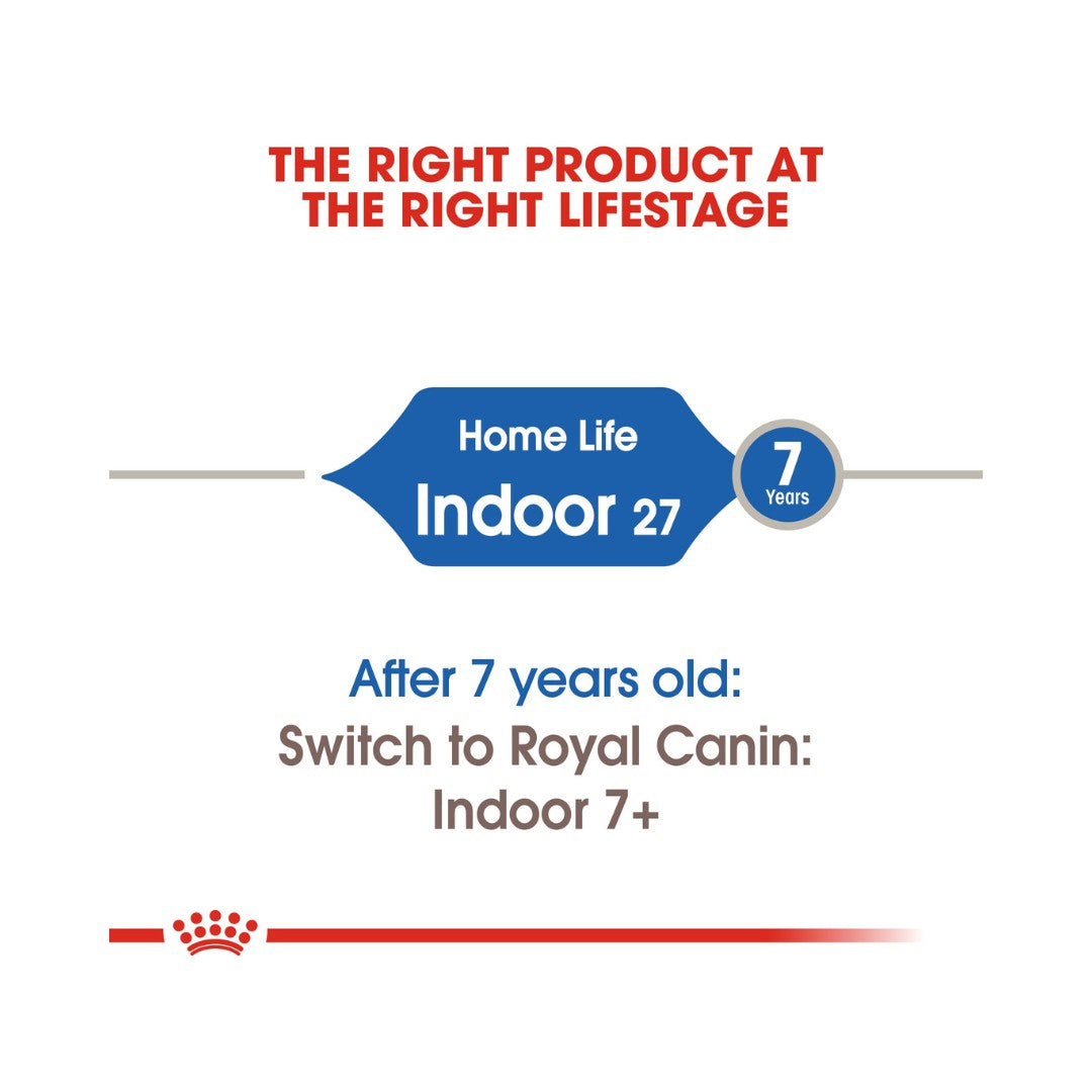 Royal Canin Home Life Indoor 27 Dry Cat Food - Size and Age