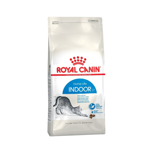 Royal Canin Home Life Indoor 27 Adult Dry Cat Food for adult cats (from 1 to 7 years old) living indoors.