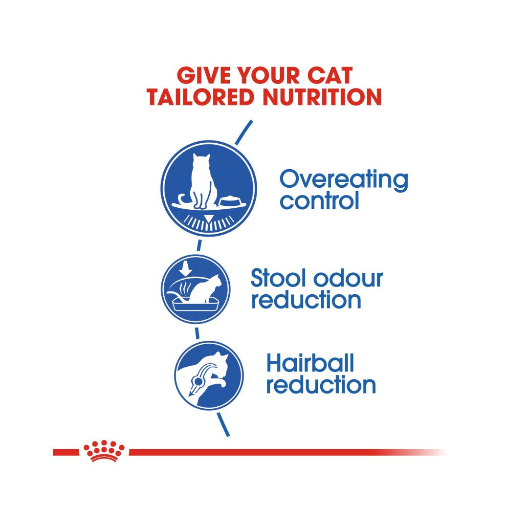 Royal Canin Indoor Appetite Control Dry Cat Food for cats 1 to 7 years old with a tendency to overeat 2.