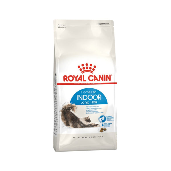 Royal Canin Indoor Long Hair Dry Cat Food - Front Bag 