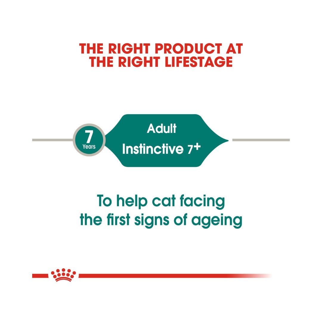 Royal Canin Instinctive 7+ Gravy Adult Wet Cat Food p Age and Size 