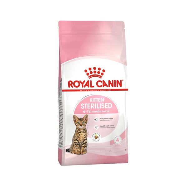 Royal Canin Kitten Sterilised Dry Food - Front Bag 