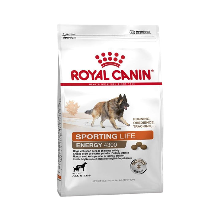 Royal Canin LHN Sport Life Energy 4300 Dog Dry Food Complete feed for adult dogs with long periods of sustained activity. 