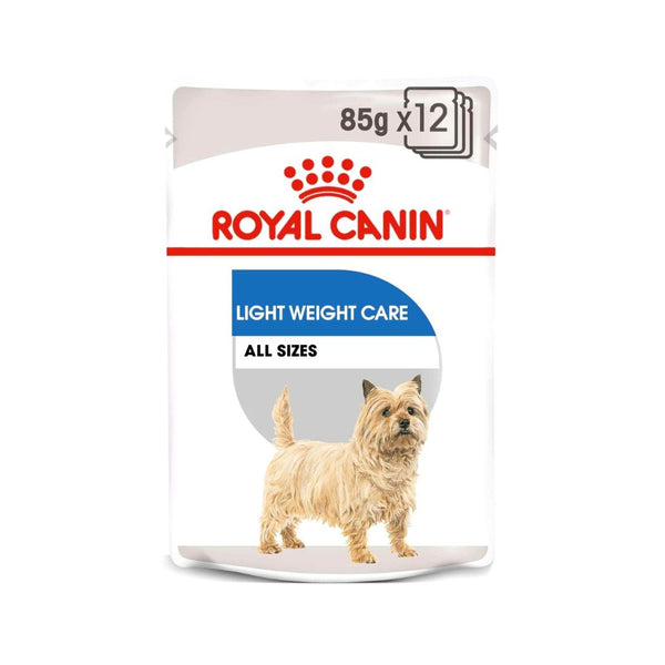 Royal Canin Light Weight Care Dog Wet Food - Wet food for adult dogs with weight management needs. Front Pouch 