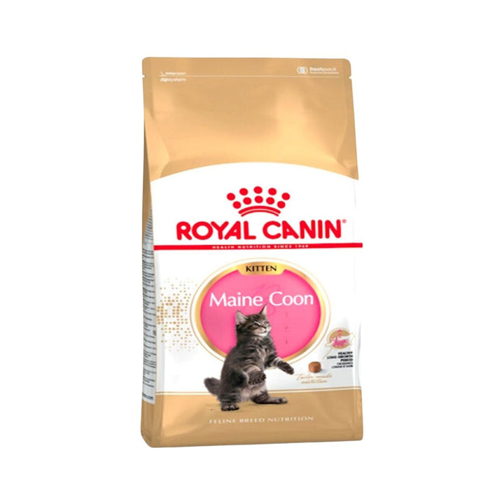 Cater to your Maine Coon kitten's unique nutritional requirements with ROYAL CANIN® Maine Coon Kitten Dry Food, ensuring a healthy and well-balanced start to its life.