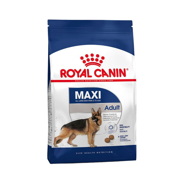 Choose ROYAL CANIN® Maxi Adult for a tailored nutritional solution that prioritizes your large dog's well-being, providing the nourishment it needs for a healthy and happy life.